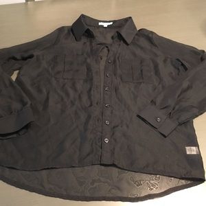 Zenana Outfitters Tops - ๐ธ5 for $15!๐ธ Black Sheer Button Up Zenana Outfitters Tops - ๐ธ5 for $15!๐ธ Black Sheer Button Up